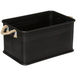 Caja Metálica Negra Tam. 1/3 45x30x25Cm