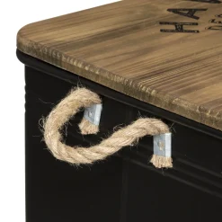 Caja Metálica Negra Tam. 1/3 45x30x25Cm