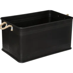 Caja Metálica Negra 60.1x37.8x33.1Cm