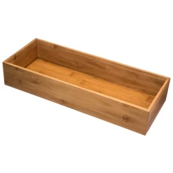 Caja organizadora natural de bambú 15x38x7Cm