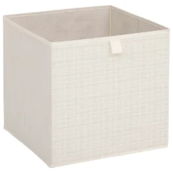 Caja organizadora TWEED beige 31x31cm