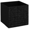 Caja organizadora TWEED negra 31x31cm
