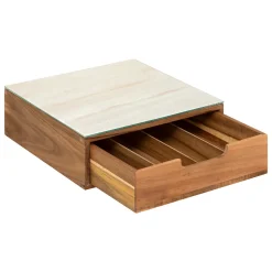 Caja para cápsulas de café de madera de acacia