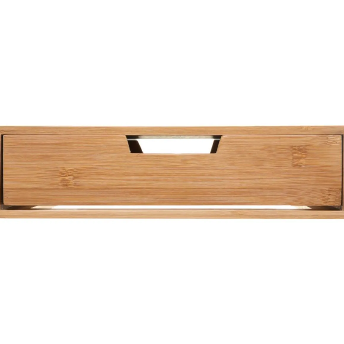 Caja para cápsulas de café con cajón de bambú