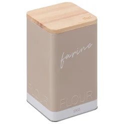 Caja Para Harina Metálica Beige