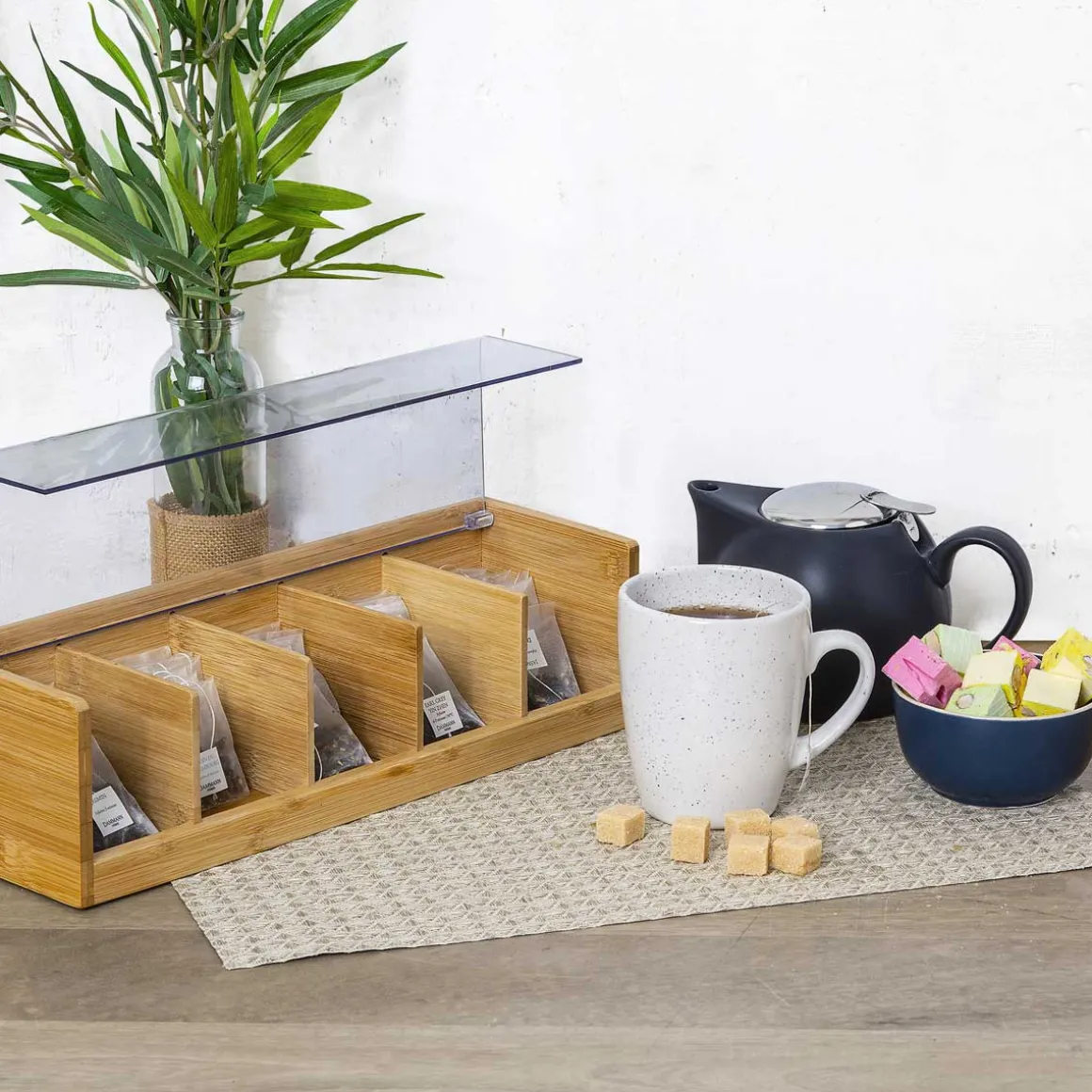 Caja Para Té C/5 Compartimentos