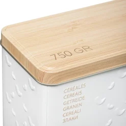 Caja P/Cereales Metal Scandi 17x9x24Cm