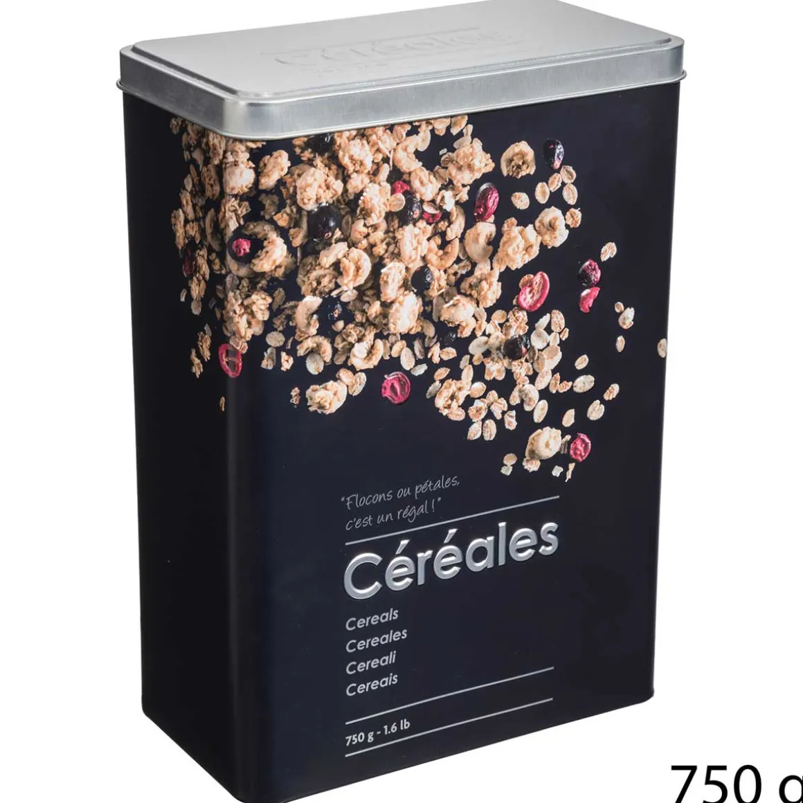 Caja P/Cereales Metálica C/Diseño