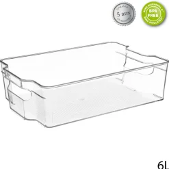 Caja Plast. Almacenamiento 6L 31x21x9Cm