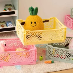 Caja plegable amarilla 15x30x40cm