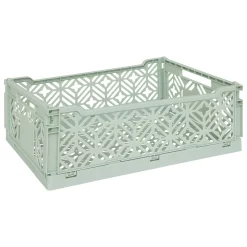 Caja plegable verde 40x30x15cm