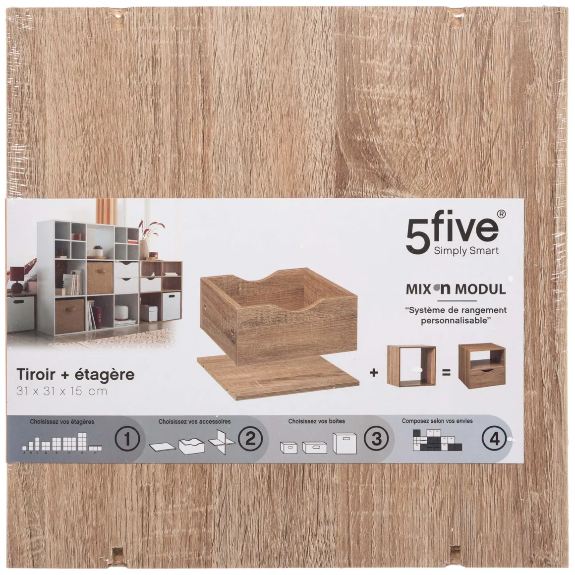 Cajón+Estante Mixmodul 31x31x16Cm