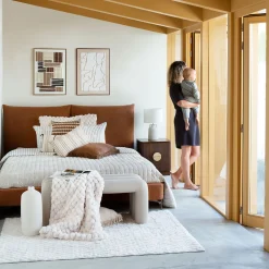 Cama CAICOS terracota 160x200cm