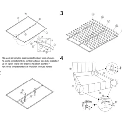 Cama ELI beige 160x200cm