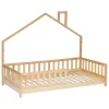 Cama MONTESSORI casa natural 90x190cm
