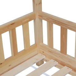 Cama MONTESSORI casa natural 90x190cm