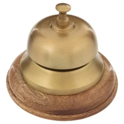 Campana decorativa dorada