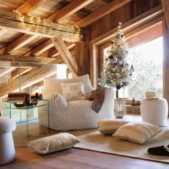 Campanilla Vidrio Base Madera 19x11Cm