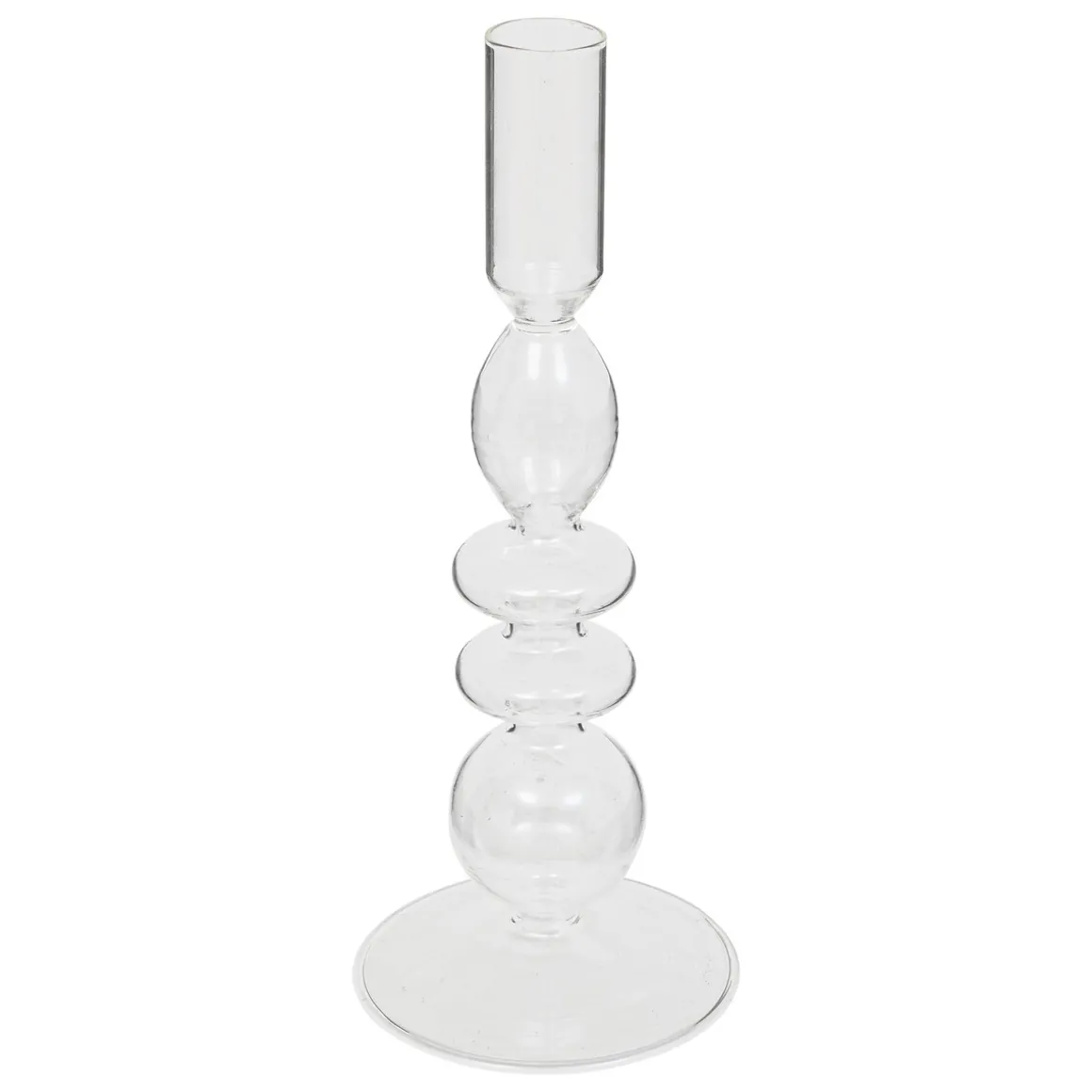 Candelabro Bulles Transparente 22cm