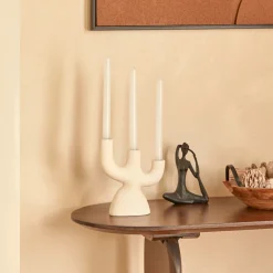 Candelabro WONJA blanco 20cm