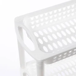 Carrito auxiliar con 3 cestos blanco