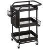 Carrito Auxiliar Metálico Negro