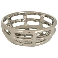 Centro de mesa SKY plateado de poliresina