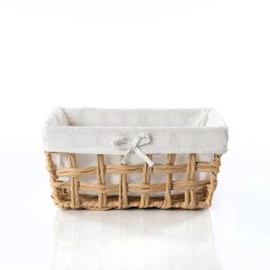 Cesta baño natural y lino 20x28cm