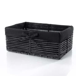 Cesta baño negra 27x39cm