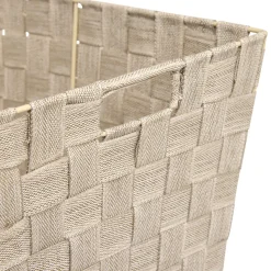 Cesta de almacenaje beige 38cm