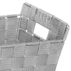 Cesta De Almacenaje C/ Asas P/Baño Gris