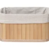 Cesta De Bambú Tamaño 3/4 25x37x14Cm