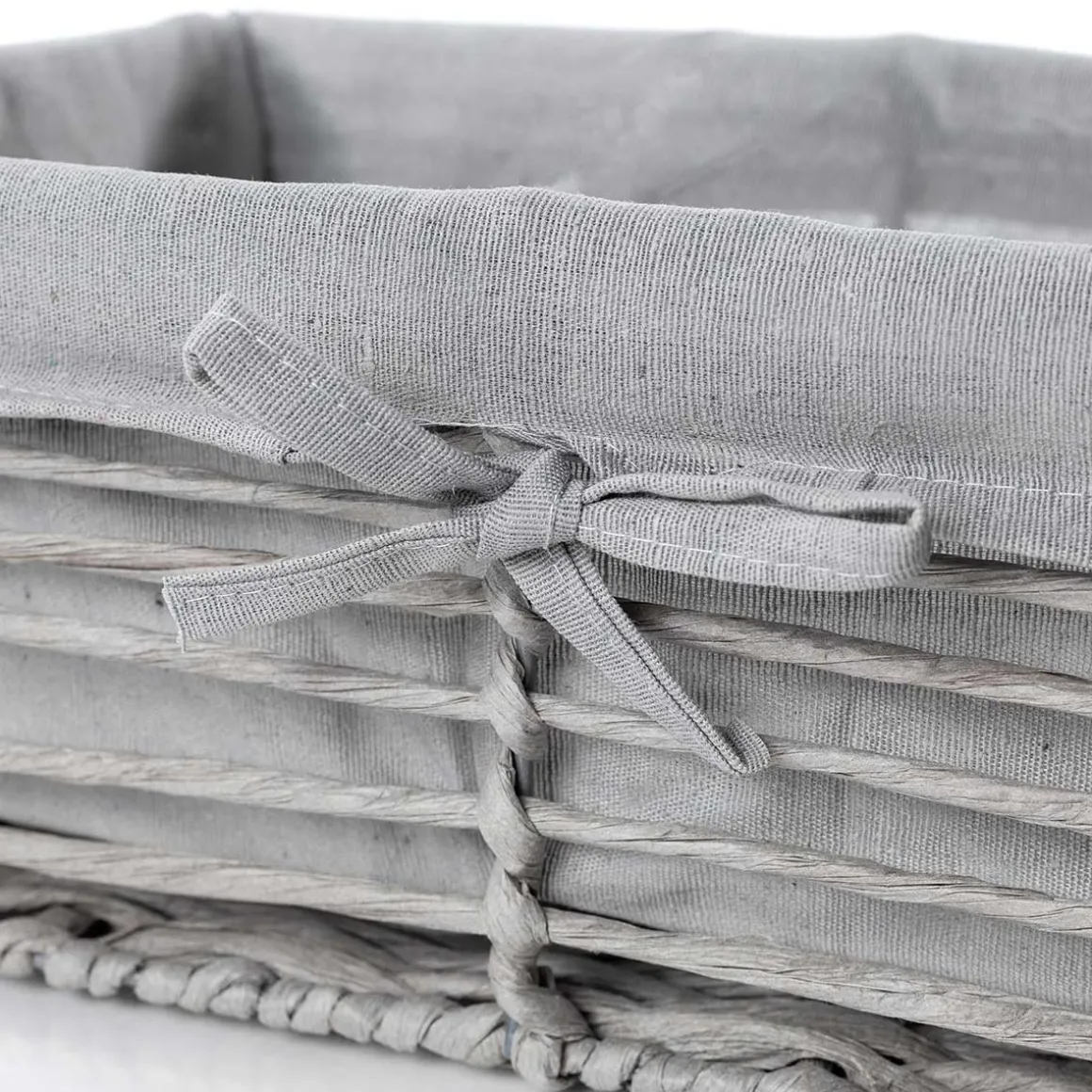 Cesta de baño gris 31x44cm