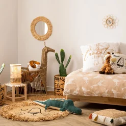 Cesta De Jirafa Beige 60x33x78.5Cm