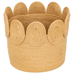 Cesta De Rafia Beige Inu 22cm
