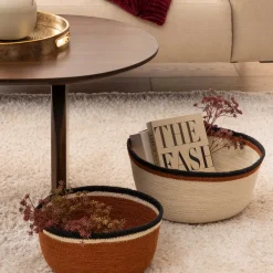 Cesta de yute multicolor 38cm