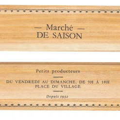 Cesta Lit Beige De Madera 22x35cm