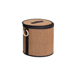 Cesta para colada con tapa y asa de madera 29cm