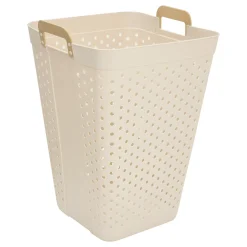 Cesta para ropa sucia CLAY blanca 74L