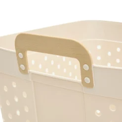 Cesta para ropa sucia CLAY blanca 74L