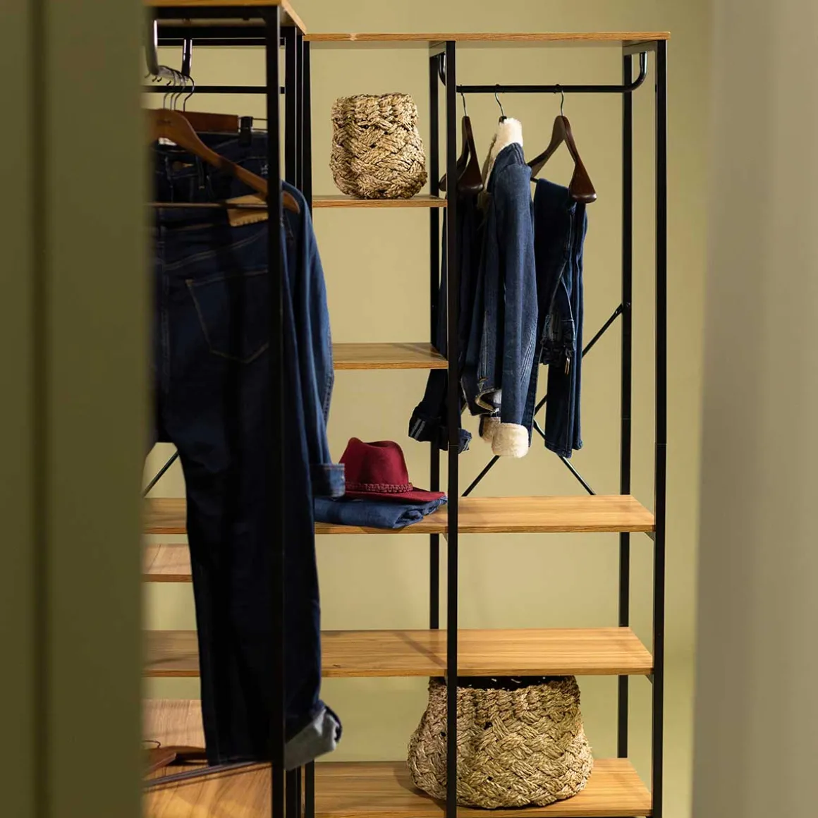 Cesta redonda de seagrass 43.5x25cm