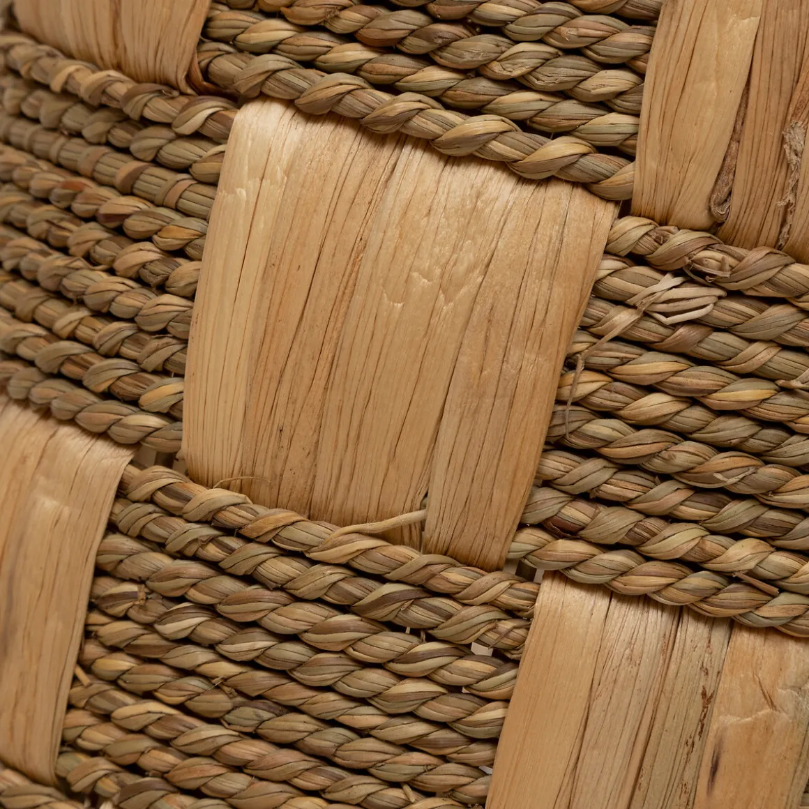 Cesta redonda NADI marrón de yute 30cm