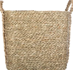 Cesta Seagrass Beige 43.5x32x31Cm