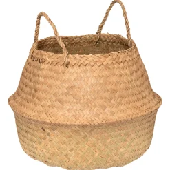 Cesta Seagrass Con Asas Natural 40x40Cm