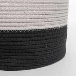 Cesta wc beige de algodón 33X45cm