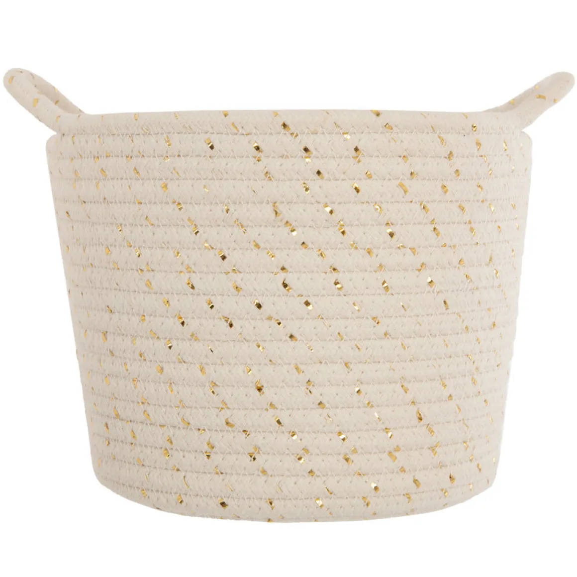 Cesto Algodón Lurex Niños 19x14Cm