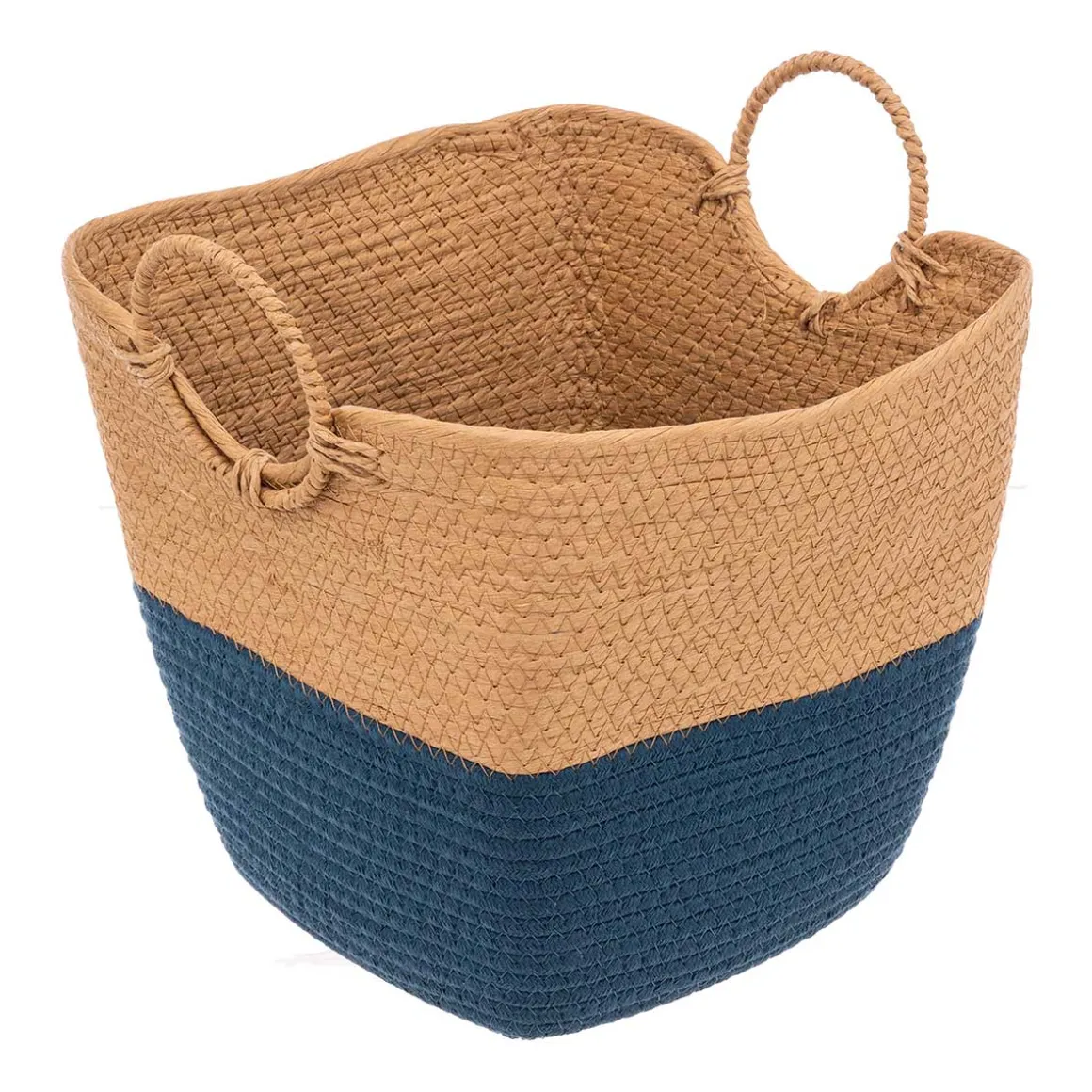 Cesto De Almacenaje Baño Solar Azul Petróleo