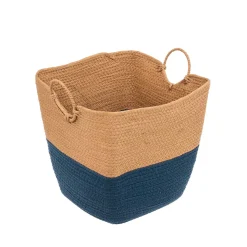 Cesto De Almacenaje Baño Solar Azul Petróleo