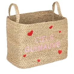Cesto De Almacenaje Con Corazones