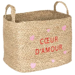Cesto De Almacenaje Con Corazones